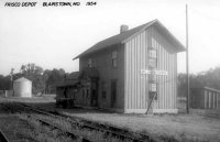 Frisco Depot Blairstown, Mo ca 1954.jpg