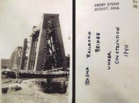 The Building of The Frisco Railroad Bridge over lake texoma 1940..jpg