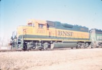 SLSF 687 (09)-BNSF 2357 Columbus, KS. 2-14-99 RR Taylor Photo.jpg