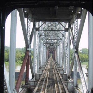 On the Ark River Bridge at Ft. Smith facing North