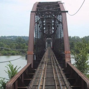 South end of Ark. river bridge at Ft. Smith