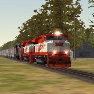 Modern day Frisco fantasy: SD70ACE's northbound out of Ark City, Ks. rolling towards Beaumont...