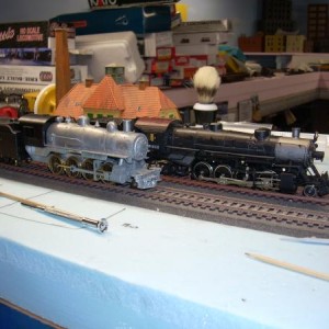 MRC/Roundhouse 2-8-0 and Athearn Genesis 2-8-2
The classic kit will be detailed to be close to a Frisco connie.