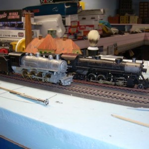 MRC/Roundhouse 2-8-0 and Athearn Genesis 2-8-2
The classic kit will be detailed to be close to a Frisco connie.