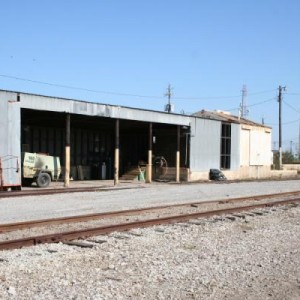 the RIP track and work shed at the Mobile yard