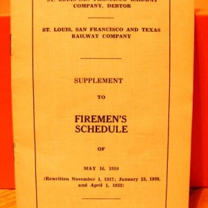 firemans schedule 1941