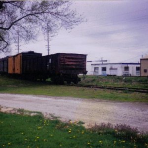 Cars on the old Leaky Roof line in Belton, MO 1991