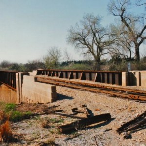 Frisco Old K96 Overpass7 - West of Beaumont, South of El Dorado, East of Haverhill and Picknell Corner - Kodak print - 1990s