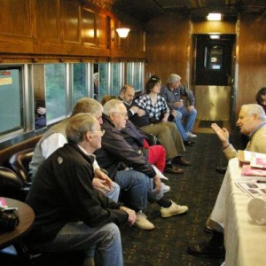 Forward end of our Lounge Car #105