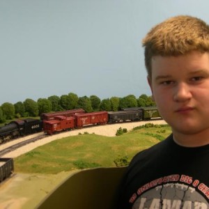 Dec 19 2009 Ethan at Lenexa with a northbound and Mike 4031.