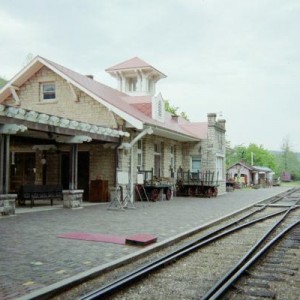 The ES&NA RR Depot built in 1913. Built of all stone.