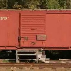 The ES&NA RR Boxcar #41397 is an ex-MP #41397. Display.