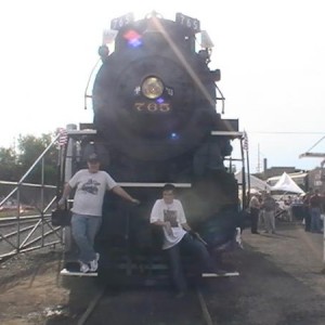 Me and fellow FT. Wayne Railroad Historical Society member/volunteer Troy Kleman.

Yes we do work with 765 :d!