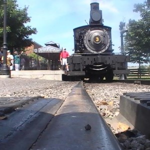 Another shot of #3 by the entrance.
The #3 is a 0-6-4f "Forney".And being built in 1873, shes the World's oldest steam locomotive in daily useage.