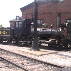 Heres the Edison.
This engine is a replica built by Ford Motor co in 1966 to run around Greenfeild Village pulling the regular excursion train.