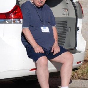 friscofriend (Bob Hoover) taking a break during the West Bottoms Tour - 2010 Convention.