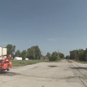 Main Street crossing looking north toward Goode Ave crossing. The Grandview Depot was located here.