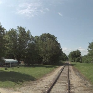 High Grove Rd crossing looking south to 135th Street crossing