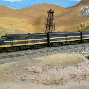 Inaugural run for SLSF 5215, 5300, 5200 in Prairie on  the Texas Western.  On 2-5-2011 the consist headed it's first train, the Saint Louis to Fort Wo