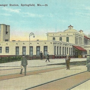 Postcard Springfield Passenger Station