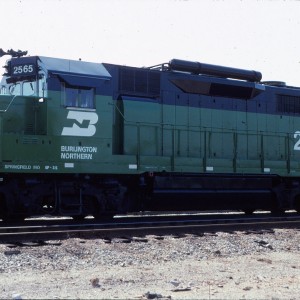 GP35 BN 2565 ex SLSF 715 - October 1983 -  Springfield, Missouri
