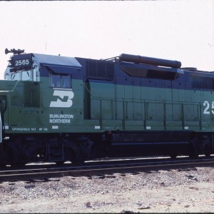 GP35 BN 2565 ex SLSF 715 - October 1983 -  Springfield, Missouri