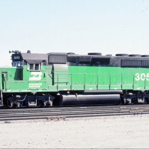 GP40 2 BN 3053 ex SLSF - August 1983 -  Helena, Montana