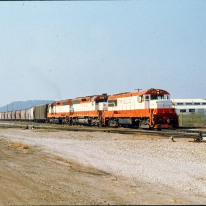 U25B 815 SD45 908 & 938 - August 1979 - Tulsa, Oklahoma (Trackside Slides)