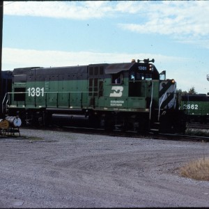 GP15 1 BN 1381 ex SLSF 106 - October 1983 - Springfield, Missouri