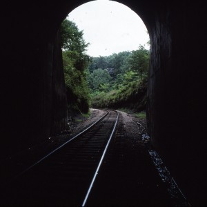 Winslow, Arkansas - July 1989 - Inside tunnel looking North