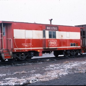 Caboose BN 11703 ex SLSF 1729 - March 1984 - Great Falls, Montana