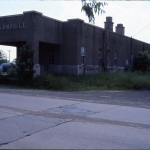 Bentonville, Arkansas Depot -  May 1985 - Looking Southwest