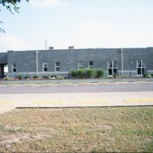 Bentonville, Arkansas Depot - July 1989 -  Depot looking South