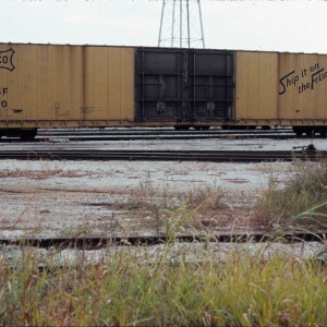 Boxcar 9130 86 foot double plug door - October 1983 - Springfield, Missouri