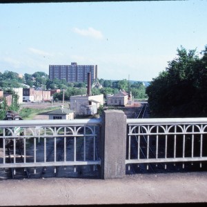 Fayetteville, Arkansas - May 1985 - Looking South from West Lafayette Street bridge