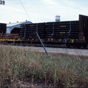 Flat Bulkhead 60 foot 4163 - October 1983 - Springfield, Missouri