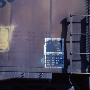 Plugdoor boxcar 6650 - May 1985 - Great Falls, Montana