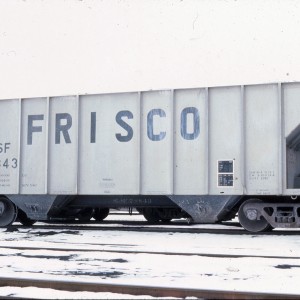 Covered hopper 78843 (2950 cubic feet, built May 1980) March 1984 - Kansas City