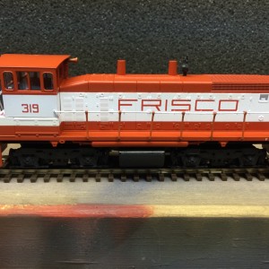 Wx SLSF 3191 ... "Before" ... Athearn Blue Box unpowered SW1500. I hand-painted the handrails and installed the clear styrene lenses in the lights.