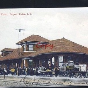 Tulsa Frisco Depot Indian Territory 1892