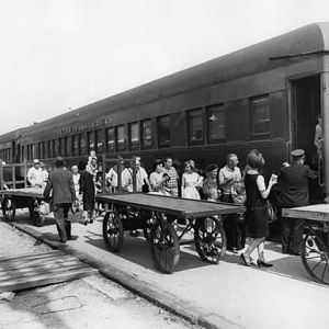 Last Frisco passenger train southward from Cape Girardeau on Sept. 17, 1965