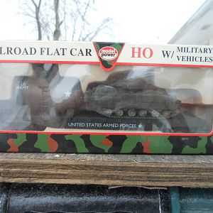 Flat Car With Tank