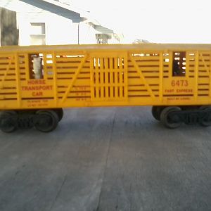 Lionel 6473 Horse Transport Car (postwar) O gauge