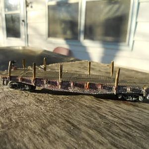 Weather Beaten Log Car
