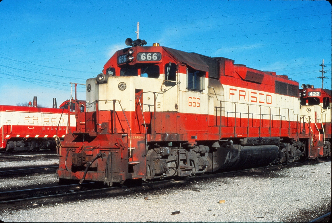 GP38-2 666 - February 1980 - Springfield Missouri (Vernon Ryder)