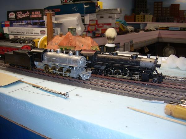 MRC/Roundhouse 2-8-0 and Athearn Genesis 2-8-2
The classic kit will be detailed to be close to a Frisco connie.