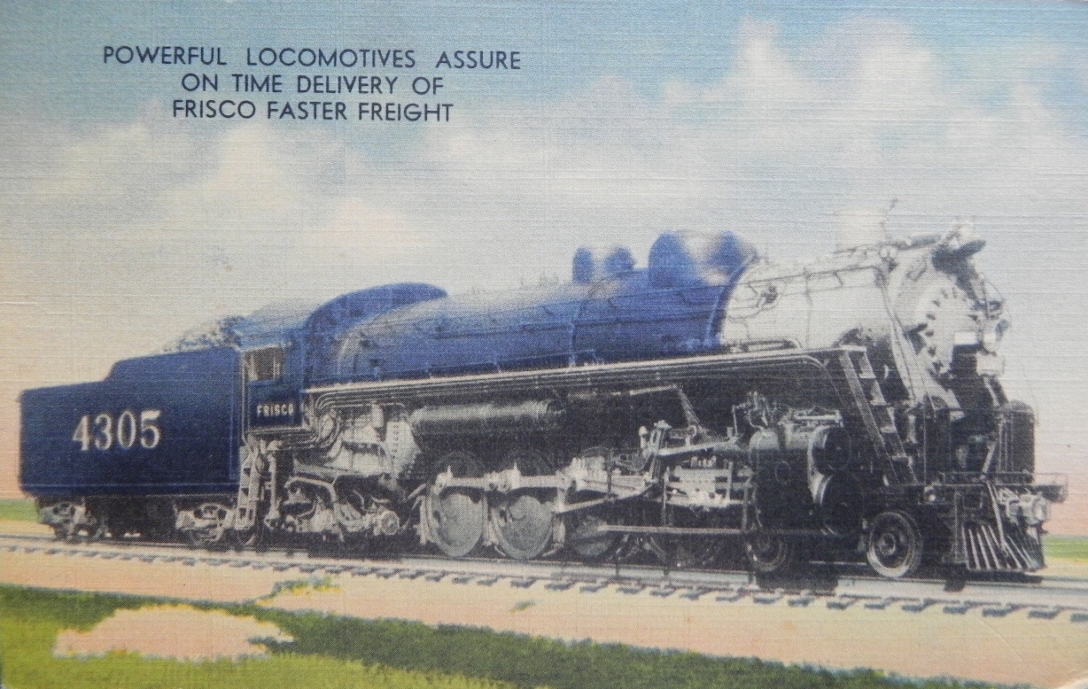Postcard Frisco Faster Freight