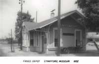 Frisco Depot Strafford, Mo ca 1952.jpg