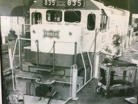 SLSF #835 GE U30B Springfield Diesel Shop mid to late 60s Machinist John Price in photo.JPG