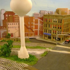 Downtown area of the layout